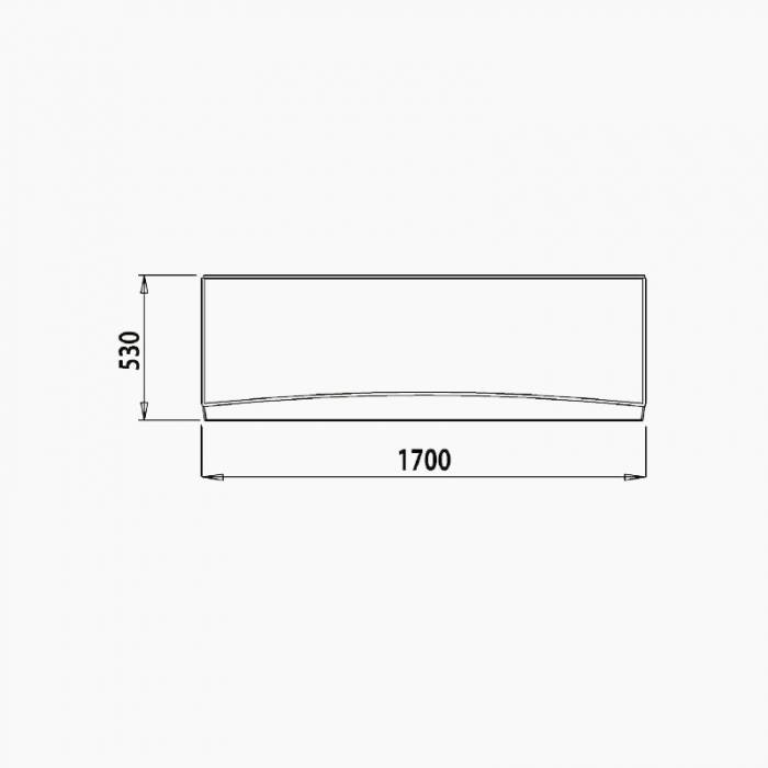 Панель фронтальная для ванны IDDIS 170 002 универсальная 002170Ui93. Фото