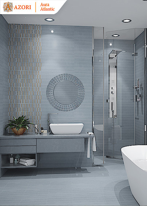 Azori 506571101 Плитка облицовочная Aura 315х630 grafite. Фото