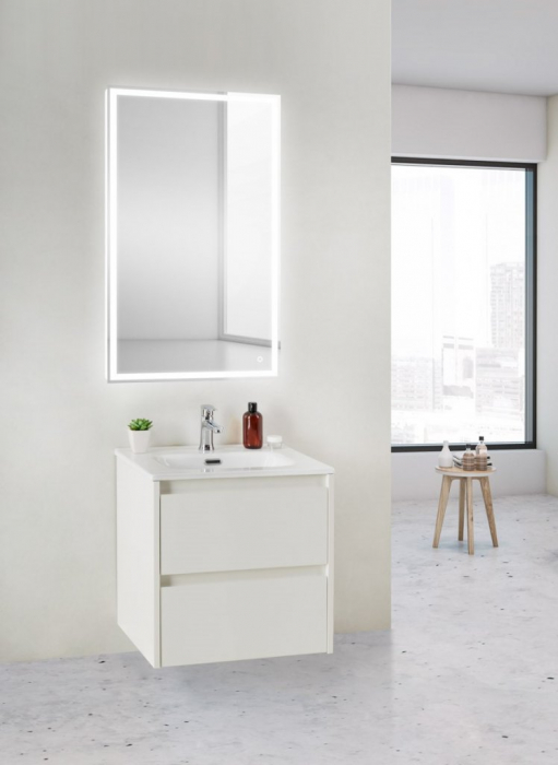 Тумба под раковину подвесная BELBAGNO KRAFT 39-600/390-2C-SO-BO Bianco Opaco. Фото