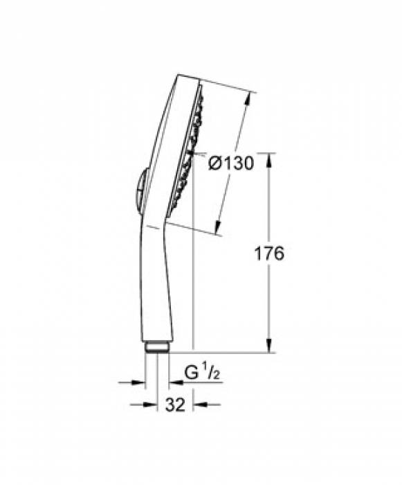 Ручной душ GROHE Power & Soul Cosmopolitan 27664000. Фото