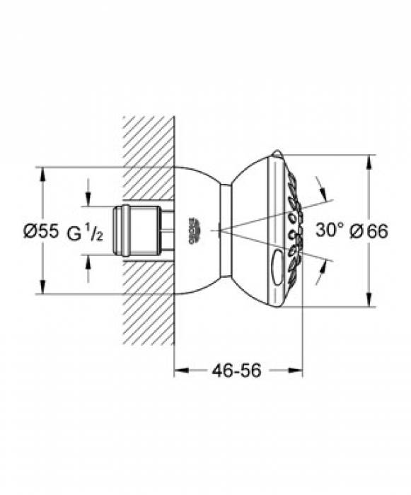 Боковой душ GROHE Movario 28517000. Фото