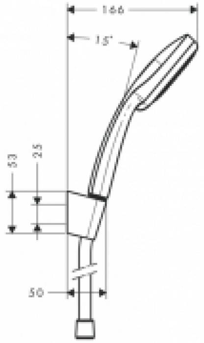 Душевой набор HANSGROHE Croma 100 Vario/Porter'S 27594000. Фото