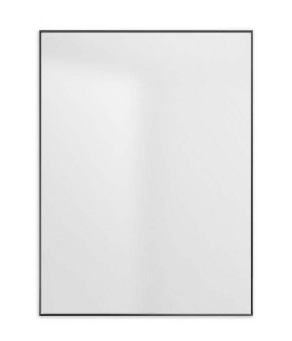 Зеркало в алюминиевой раме BELBAGNO SPC-AL-600-800 Nero. Фото
