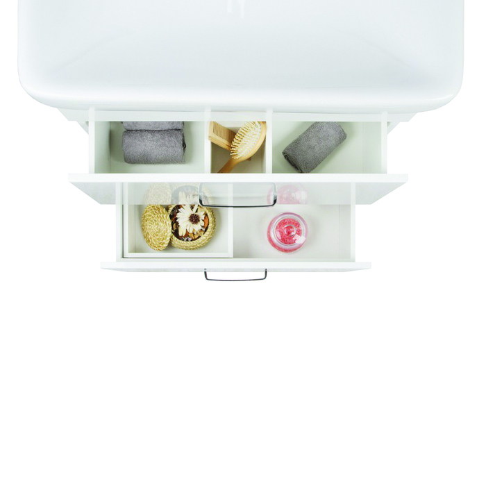 Тумба с умывальником напольная 70 см белая New Custo IDDIS NCU70W0i95K. Фото