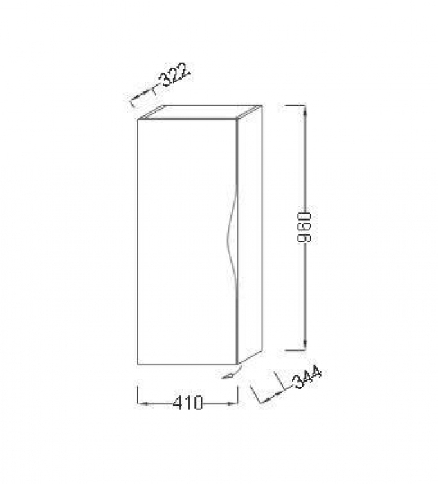 Пенал JACOB DELAFON Stillness EB2006D-P6. Фото