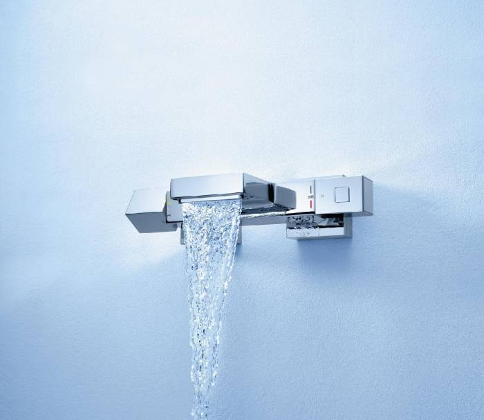 Термостатический смеситель для ванны GROHE Grohtherm Cube 34497000. Фото