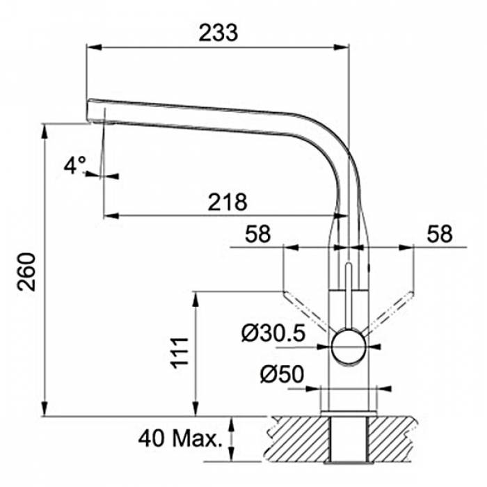 Смеситель для кухни FRANKE Sinos 115.0260.567. Фото