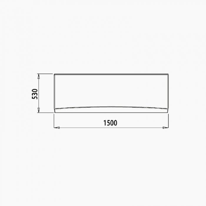 Панель фронтальная для ванны IDDIS 150 001 универсальная 001150Ui93. Фото