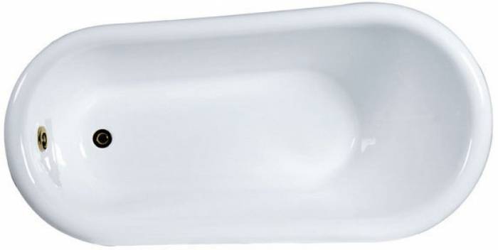 Акриловая ванна GEMY G9030-D фурнитура бронза. Фото