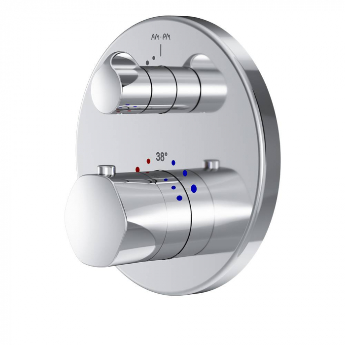 Смеситель для душа с термостатом, монтируемый в стену AM.PM Gem F9075600. Фото