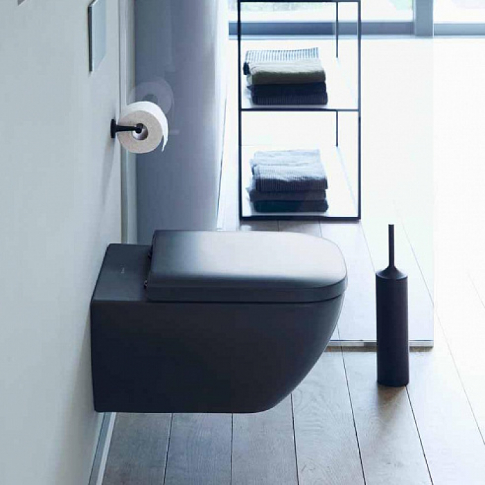 Унитаз подвесной DURAVIT Happy D.2 Anthracite matt 2222098900. Фото