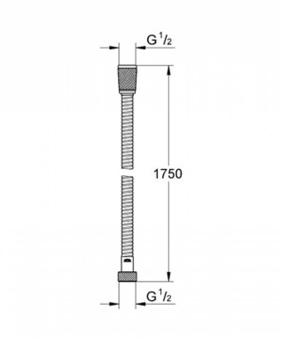 Душевой шланг GROHE Movario 28410000. Фото