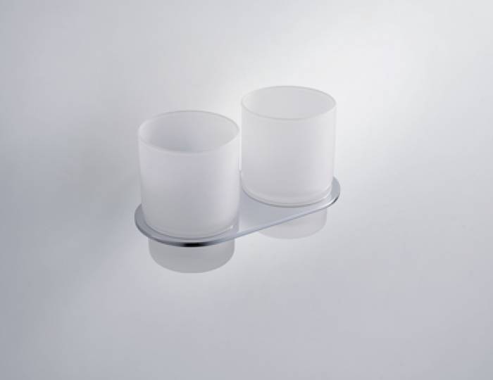 Подстаканник двойной IDDIS Mirro MIRMBG2I45 для ванной комнаты. Фото