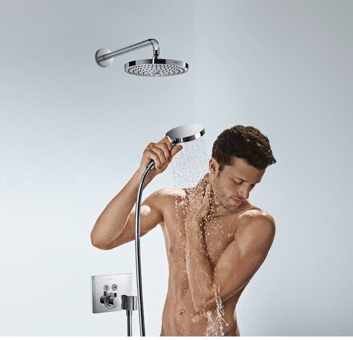 Верхний душ Hansgrohe Raindance Select 2jet хром 26466000. Фото