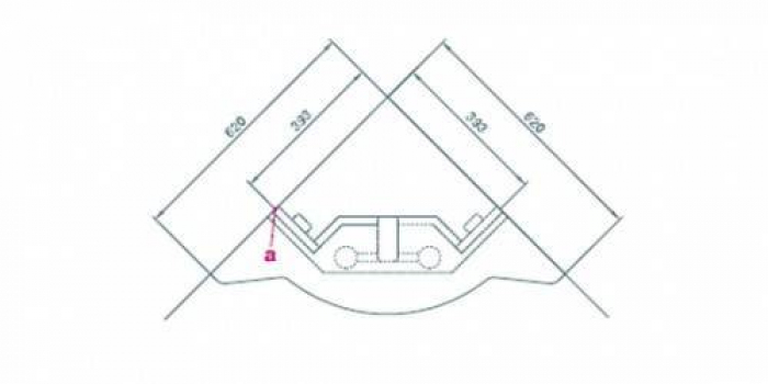 Зеркало-шкаф АКВАТОН Альтаир 62 угловой 1A042702AR010. Фото
