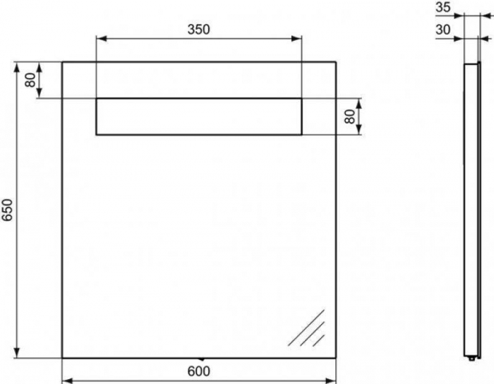 Зеркало IDEAL STANDARD Strada K2476BH. Фото