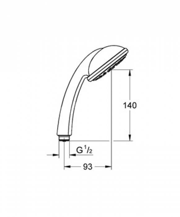 Ручной душ GROHE Tempesta Duo 28261000. Фото