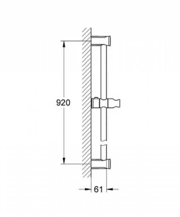 Душевая штанга GROHE Tempesta New Rustic 27520000 900 мм. Фото