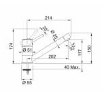 Смеситель для кухни FRANKE Sinta 115.0297.485. Фото
