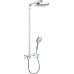 Душевая система Hansgrohe Raindance Select E Showerpipe 300 2jet EcoSmart 9 л/мин., ShowerTablet Select 300 27283000, хром. Фото