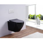 Унитаз подвесной ESBANO AZALEA (Black). Фото
