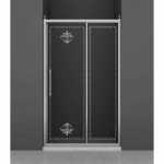 Душевая дверь CEZARES Retro RETRO-BF-1-110-PP-Cr Душевая дверь CEZARES Retro RETRO-BF-1-110-PP-Cr. Фото