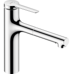 Смеситель для кухни Hansgrohe Zesis M33 74801000 с вытяжным душем. Фото