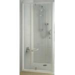 Душевая дверь двухэлементная RAVAK Pivot PDOP2-100 (белый+транспарент) 03GA0100Z1. Фото