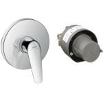 Смеситель для душа Hansgrohe Novus 71068000 (внешняя и скрытая часть). Фото