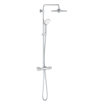 GROHE 27615002 Euphoria 260 Душевая система с термостатом для душа, 9.5 л/мин, хром (замена 27615001). Фото